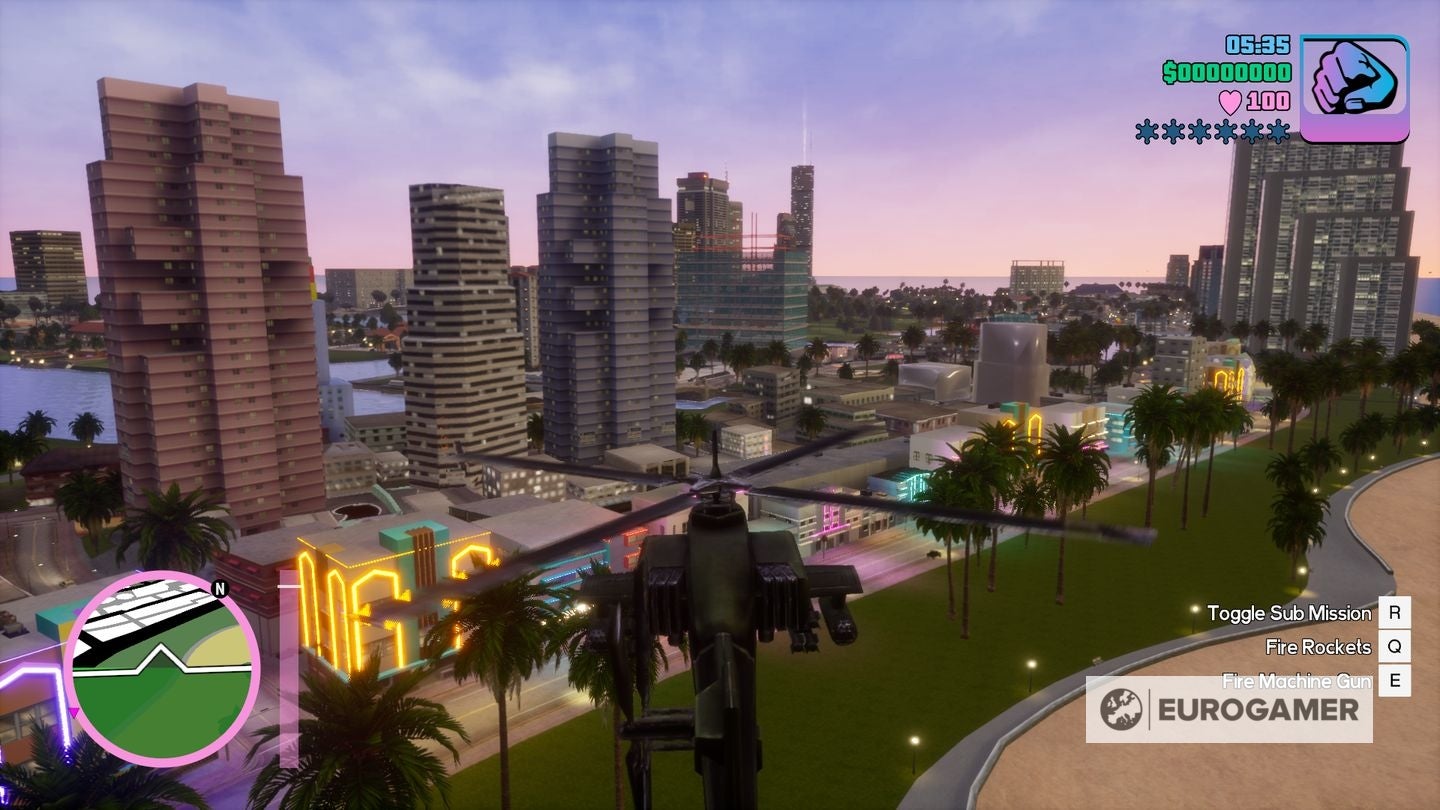 GTA Vice City helicopter locations and helicopter controls explained